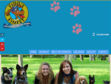 Tablet Screenshot of fidosfinestdogtraining.com